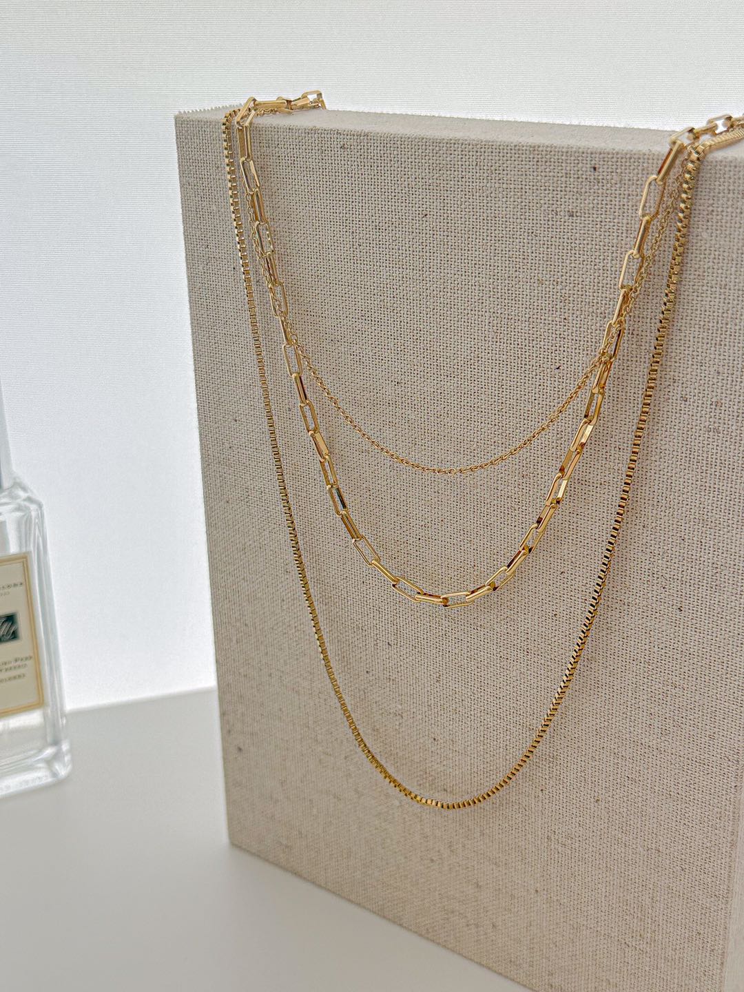 Triple Layer Link Chain Necklace
