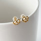 S925 Pretzel Shape Knot Stud Earring