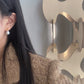 White Acrylic Pearl Drop Earring