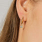Cubic Zirconia Minimalist Huggie Earring