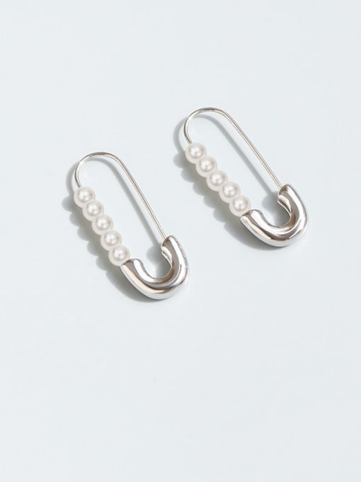 Safety pin 2024 drop earrings