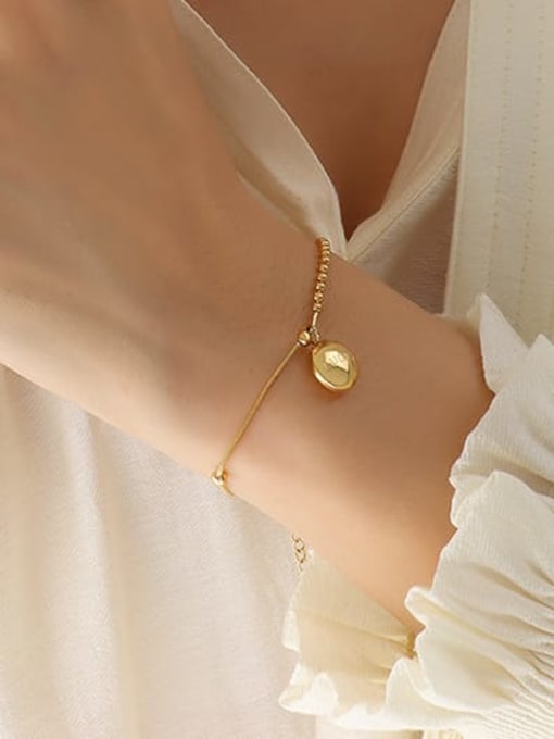 Asymmetrical Beaded Lucky Chain Bracelet