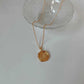Wax Seal Stamp Chain Letter Necklace | 24K Gold Plated