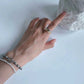 Layered Pearl Silver Bracelet Set | 3-in-1