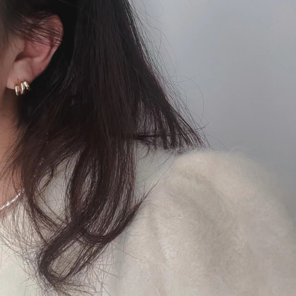 Minimalist Irregular Earring Hoops