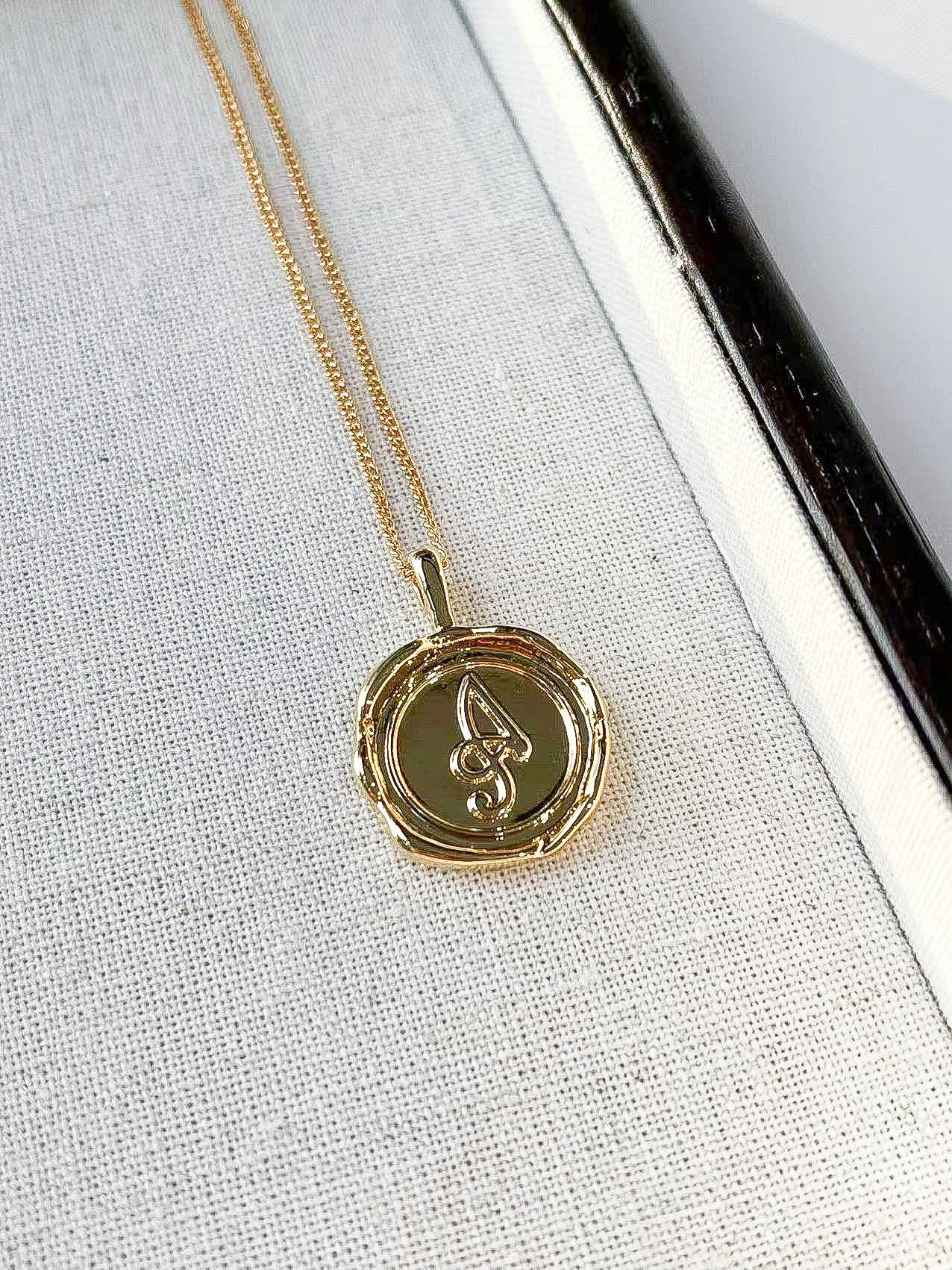 Wax seal deals stamp necklace