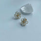 Dainty Camellia Gold Stud Earring