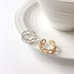 Wide Link Chain Chunky Stacking Ring