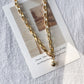 18K Gold Chain Chunky Choker