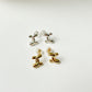 Double C Sterling Silver Stud Earring