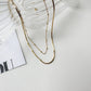 Minimalist Gold Multi-strand Necklace