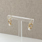 S925 Vintage Cross Pearl Drop Earring [Small]