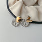 Asymmetrical Two-toned Vintage Statement Earring