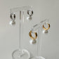 Dainty Single Large Pearl Huggie Earring