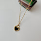 Double Sides Black & White Heart Necklace