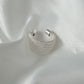 S925 Multiwire Wide Adjustable Silver Ring
