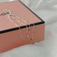 S925 Colorful Super Thin Beaded Necklace