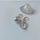 Asymmetrical Chunky Drop Pearl Earring