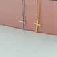 Minimalist Cross Long Charm Necklace