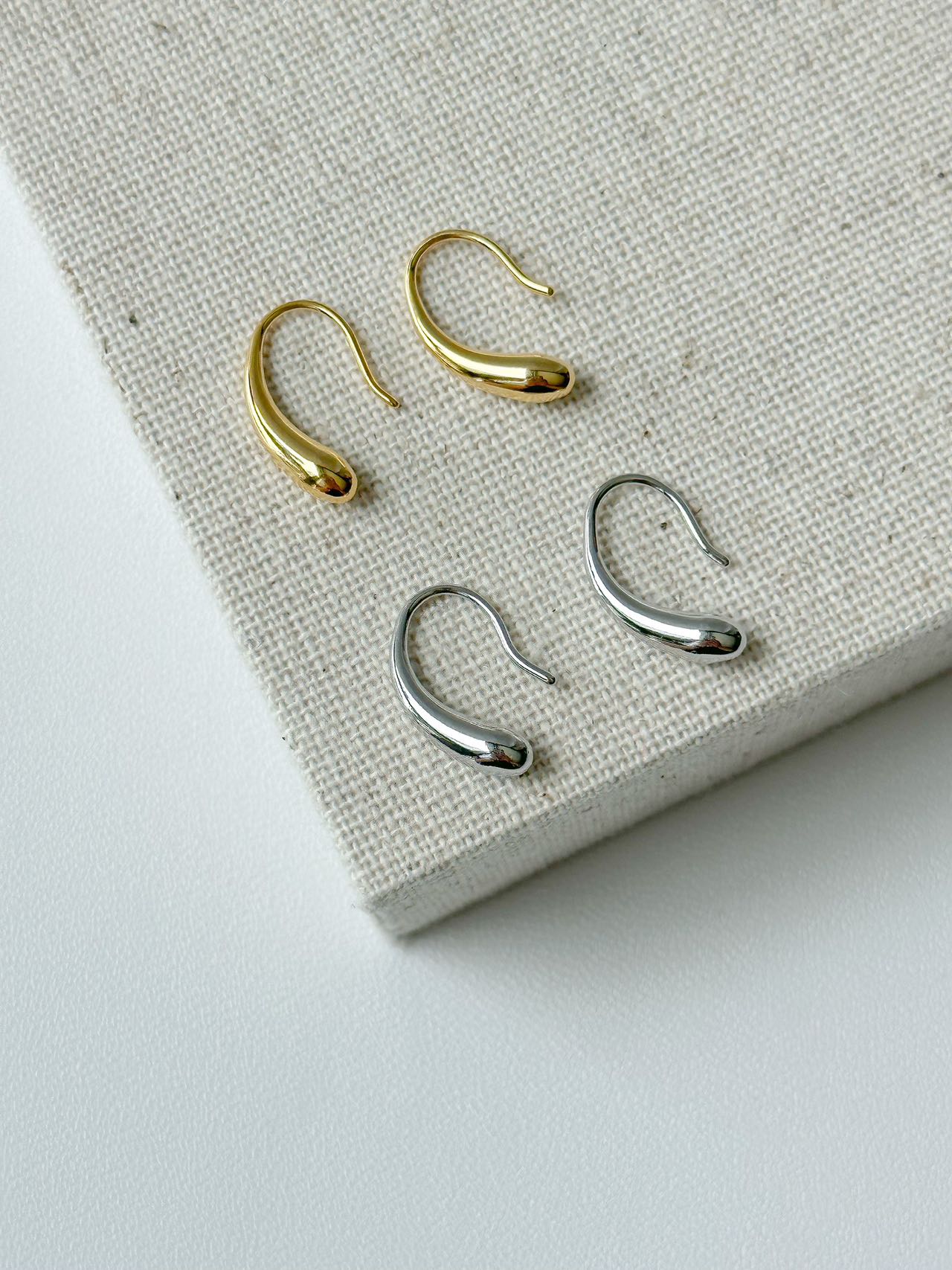 Slim Teardrop Dangle Earring