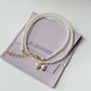 Bow Tie Pearl Choker Necklace