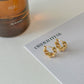 18K Gold Plated Croissant Huggies