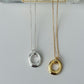 S925 Open Oval Pendant Necklace