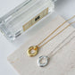 S925 Open Oval Pendant Necklace