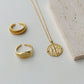 Gold Paris Coin Pendant Necklace