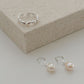 S925 Natural Pearl Silver Dangle Earring