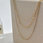 Triple Layer Link Chain Necklace