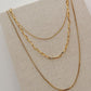 Triple Layer Link Chain Necklace