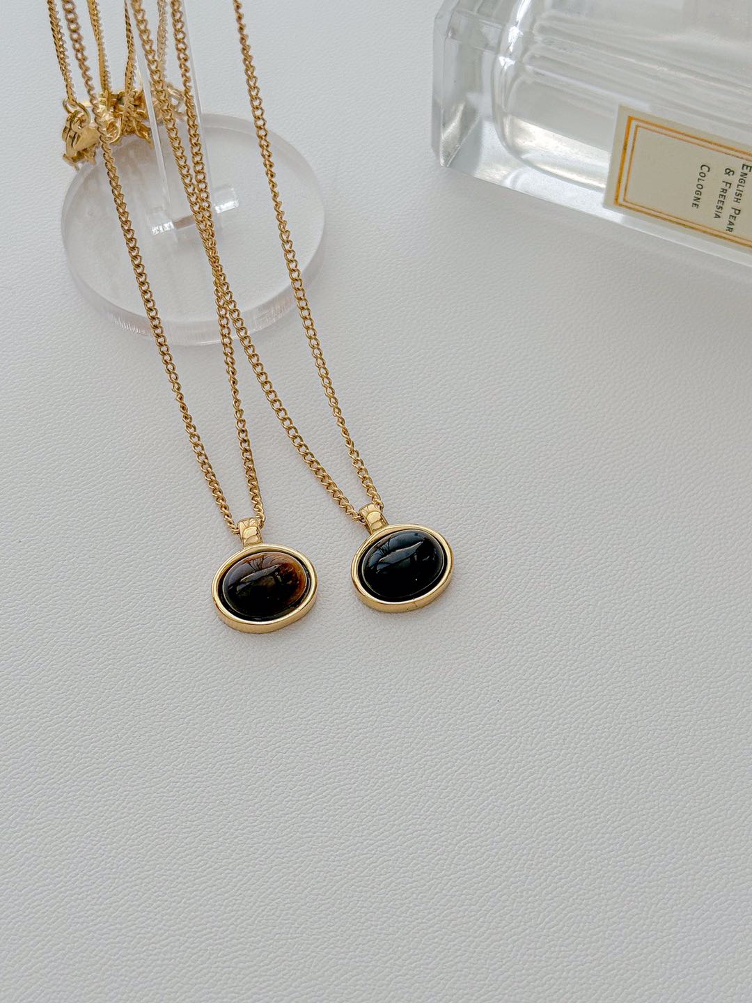 Tiger Eye Oval Pendant Necklace