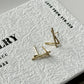 S925 CZ V-Shap Stud Earring