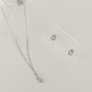 Wrapped Natural Pearl Necklace & Earring Set