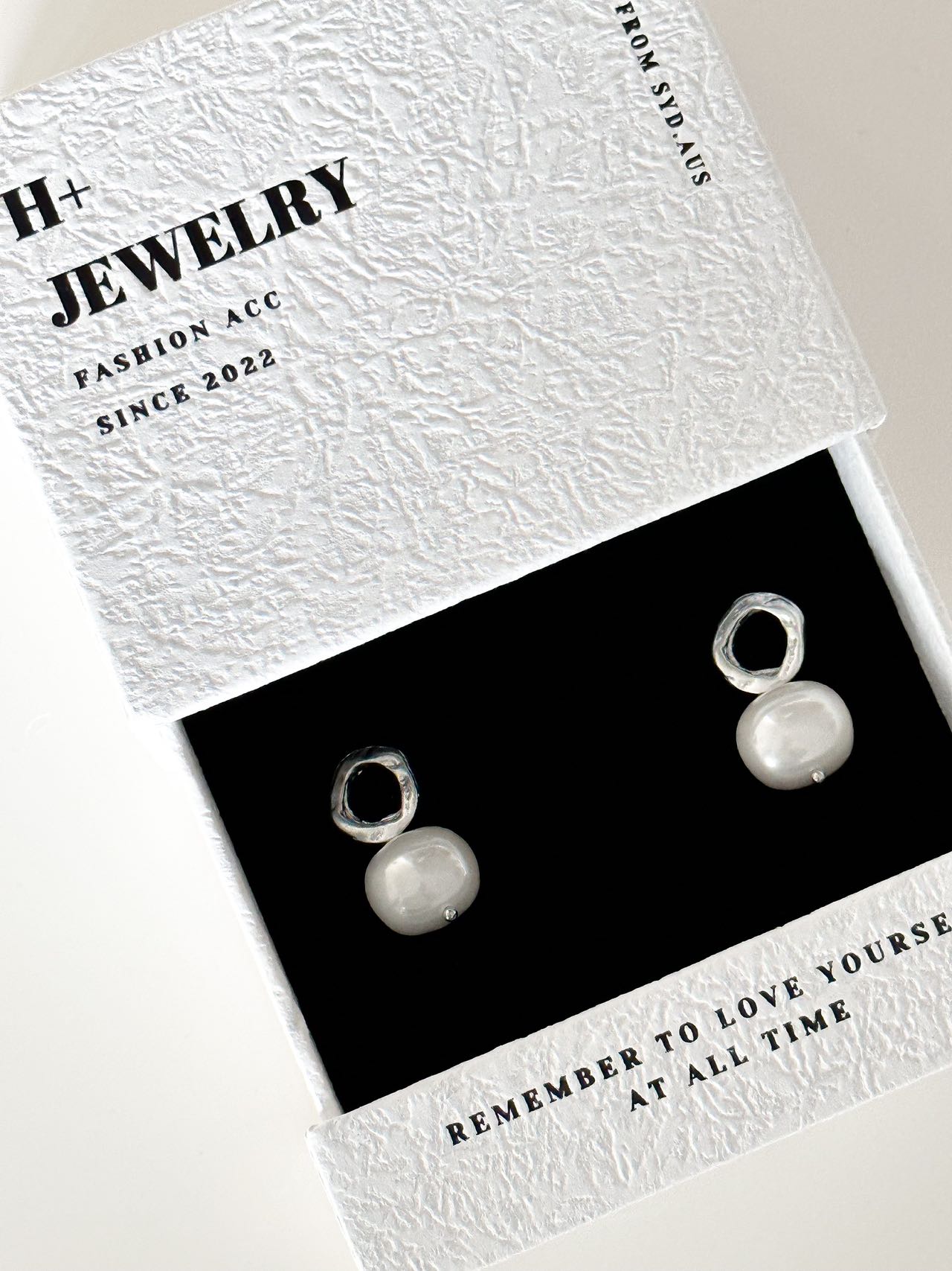 Real Pearl Round Circle Earring