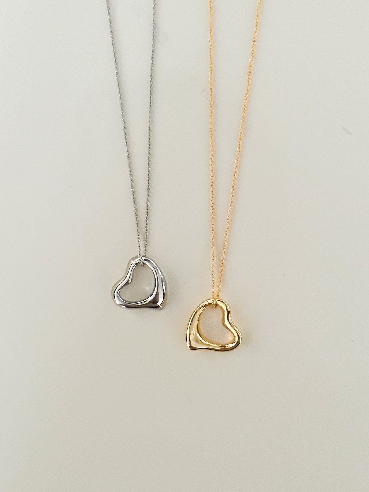 Hollow Heart Pendant Necklace