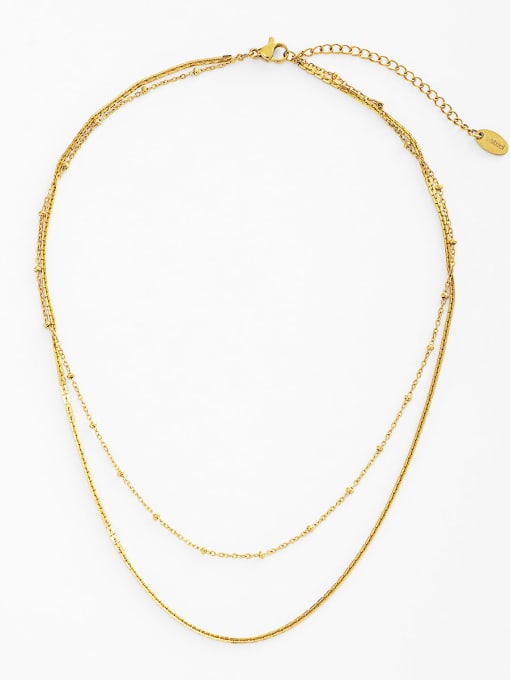 Minimalist Gold Multi-strand Necklace