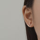S925 CZ V-Shap Stud Earring